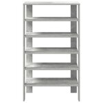 vidaXL Étagère à chaussures gris béton 61x32x105 cm bois d'ingénierie