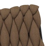 vidaXL Chaise pivotante de bureau Taupe Tissu