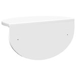 vidaXL Étagère Murale 2 Pièces Blanc 38 x 19 x 19 cm Bois d'ingénierie