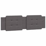 vidaXL Cadre de lit sans matelas Zadar gris 180x200 cm similicuir