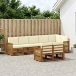 vidaXL Ensemble de canapés d'extérieur 7 pc