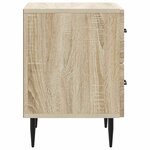 vidaXL Cabinet de chevet 2 Pièces Chêne Sonoma 43 x 34 5 x 47 5 cm