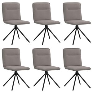 vidaXL Chaises à manger lot de 6 taupe tissu