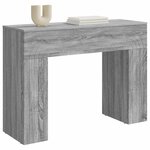 vidaXL Table basse Sonoma gris 102 x 35 x 75 cm Bois d'ingénierie