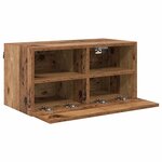 vidaXL Meuble TV mural Bois Ancien 60 x 30 x 30 cm Bois d'ingénierie
