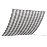 vidaXL Auvent Anthracite et blanc 100 x 150 cm