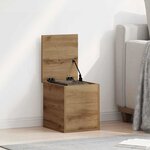 vidaXL Boîte de Rangement chêne artisanal 30 x 35 x 35 cm