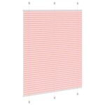 vidaXL Store plissé rose 105x150 cm largeur du tissu 104 4cm polyester