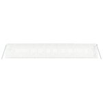 vidaXL Serre avec cadre en acier blanc 24 m² 12x2x2 m