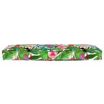 vidaXL Coussin de Palette pour Banc Jungle Tropicale 120x40x8 cm Tissu Oxford