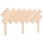 vidaXL Lit pour personne âgée et tête de lit 140x190 cm bois massif