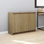 vidaXL Buffet Chêne sonoma 102x33x75 cm Bois d'ingénierie