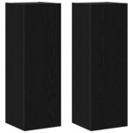 vidaXL Ensemble meuble TV 8 Pièces Chêne noir 100 x 30 x 30 cm