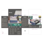 Bestway Matelas pneumatique Tritech 2 places 203x152x56cm bleu et gris