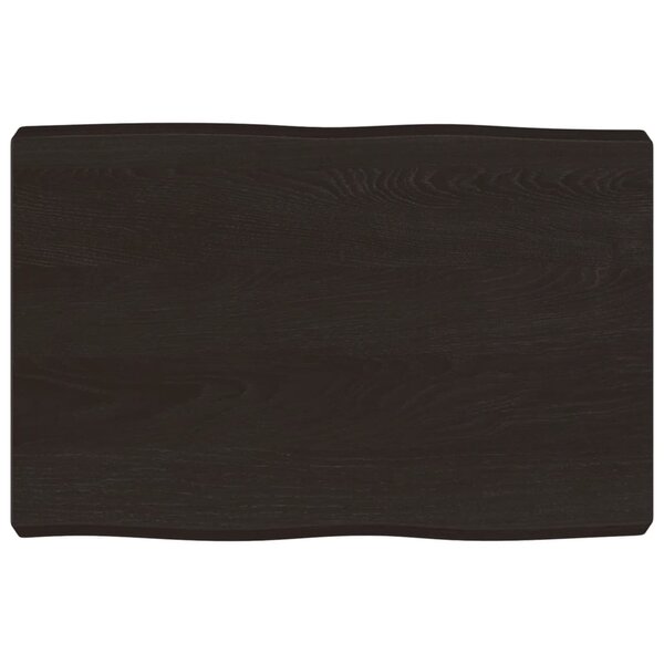 vidaXL Dessus de table bois massif traité bordure assortie