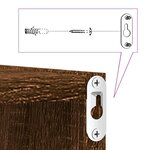 vidaXL Étagères murales sous forme cube 6 Pièces chêne marron 30x15x30cm