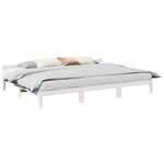 VidaXL Cadre de lit familial sans matelas blanc 240x200 cm