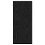 vidaXL Cabinet à chaussures avec étagère Chêne noir 77 5 x 30 x 67 cm