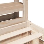 vidaXL Cadre de lit sans matelas 140x200 cm bois massif de pin