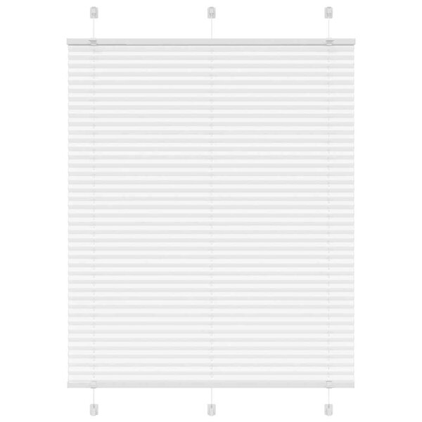 vidaXL Store plissé blanc 105x150cm largeur du tissu 104 4cm polyester