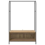vidaXL Porte-vêtements Marron 100 x 44 x 160 cm Bois d'ingénierie