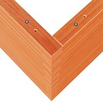 vidaXL Jardinière cire marron 110x60x68 5 cm bois de pin massif