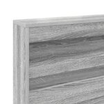 vidaXL Lit bibliothèque gris Sonoma 100x200 cm en bois d'ingénierie