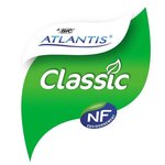 Stylo bille Rétractable ATLANTIS CLASSIC Pointe moyenne 1 mm Bleu x 12 BIC