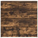 vidaXL Buffet chêne fumé 100x35x99 cm bois d'ingénierie