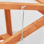 vidaXL Serre 60x45x100 cm Bois de sapin