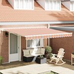 vidaXL Store Manuel Rétractable Rayure Multicolore 400x300 cm