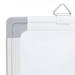 vidaXL Tableau blanc magnétique pliable 160x40x1 7 cm aluminium