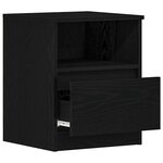 vidaXL Cabinet de chevet Chêne noir 40 x 40 x 50 cm Bois d'ingénierie