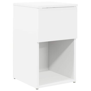 vidaXL Armoire de lit Blanc 29 x 31 5 x 49 cm Bois d'ingénierie