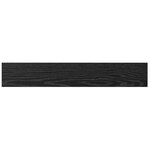 vidaXL Étagères de bibliothèque - Pack de 4 en chêne noir  60x10x1 5 cm - Fabriquées en bois d'ingénierie