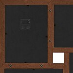 vidaXL Collage de cadres photo de photo 24x(13x18 cm) Marron foncé MDF