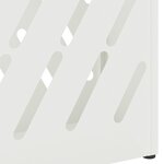 vidaXL Support d'ombrella blanc 28x12x41 cm en acier