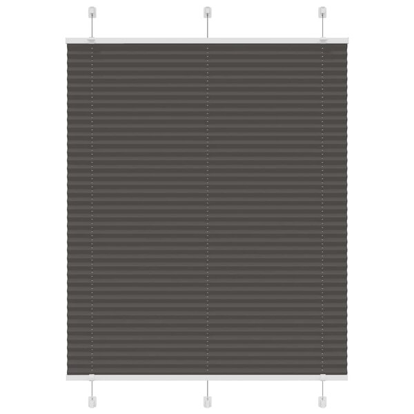 vidaXL Store plissé noir 105x100 cm largeur du tissu 104 4cm polyester