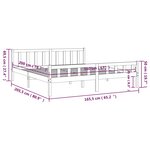 vidaXL Cadre de lit sans matelas bois massif 160x200 cm
