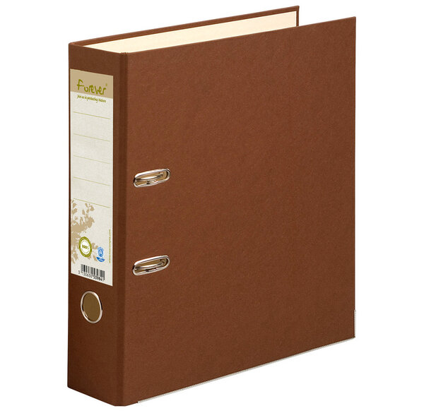 Classeur à levier D80mm Prem'Touch FOREVER Chocolat EXACOMPTA