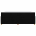 vidaXL Cadre de lit avec matelas avec matelas Noir 180 x 200 cm tissu