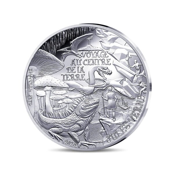 L'Art de la Plume – Voyage au centre de la terre - Monnaie de 10€ Argent