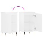 vidaXL Buffet blanc 40x35x70 cm bois d’ingénierie