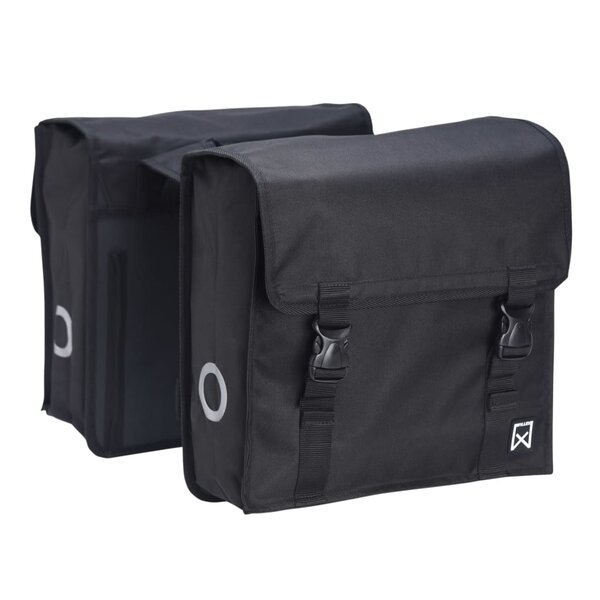 Willex sac double de vélo 34 l noir