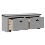 VidaXL Banc de couloir BODO gris 114x40x45 cm