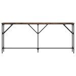 vidaXL Table console chêne fumé 180x23x75 cm bois d'ingénierie