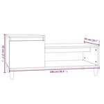 vidaXL Table basse Chêne sonoma 100x50x45 cm Bois d'ingénierie