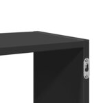 vidaXL Étagère murale noir 100x25x50 cm bois d'ingénierie