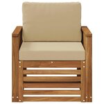vidaXL Sofa de milieu extérieur Naturel