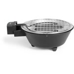 Barbecue électrique de table 1250W Ø 30 cm - Bac amovible - Témoin lumineux - Démontable
